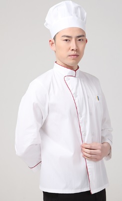 tc綿の白いホテルのシェフ作業服restanrant仕事制服シェフジャケット-レストラン、バー制服問屋・仕入れ・卸・卸売り