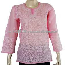 夏の婦人服、ムンバイ卸売kurtis、ピンクkurtis製インド-プラスサイズドレス、スカート問屋・仕入れ・卸・卸売り