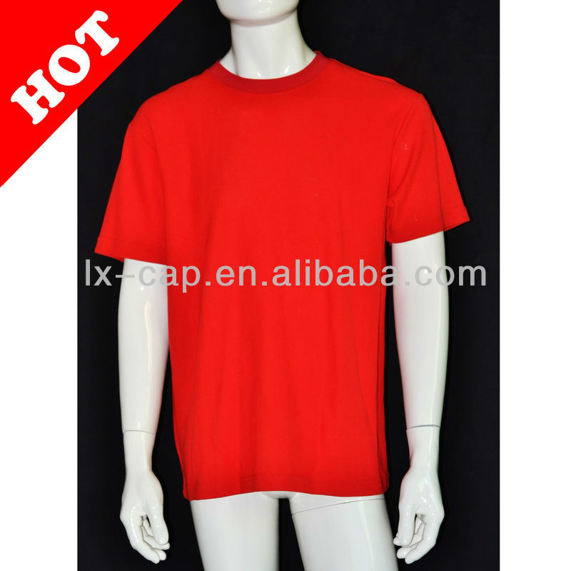プロモーション空白cotton/ポリエステルtシャツの-Tシャツ問屋・仕入れ・卸・卸売り