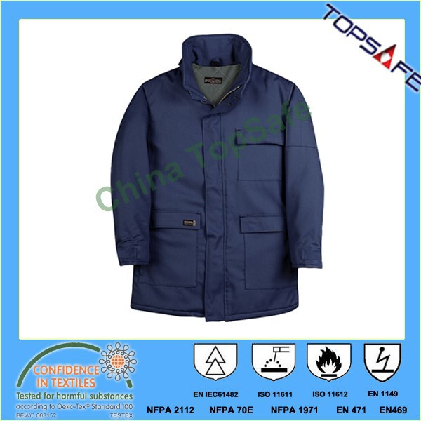 nfpa2112en11612en1149アラミド織物のための難燃剤ヘビー冬のジャケット-制服、作業服問屋・仕入れ・卸・卸売り