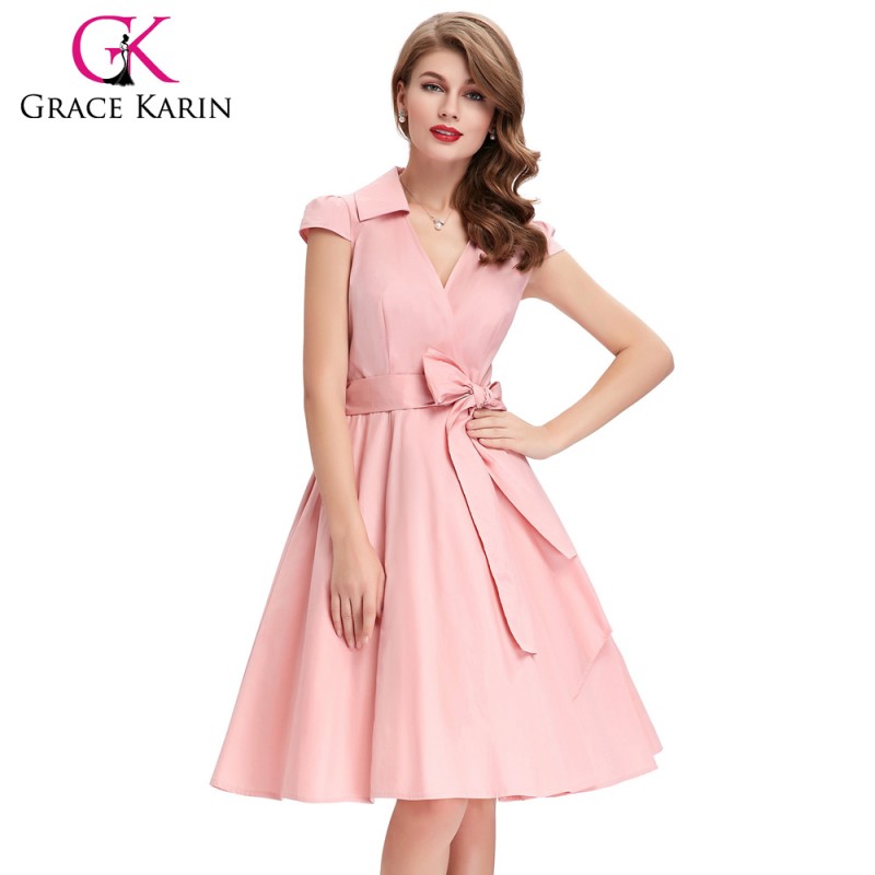 グレースカリン女性サマードレス50 s 60 sヴィンテージレトロなドレスピンナップスイングドレスCL6087-5-問屋・仕入れ・卸・卸売り
