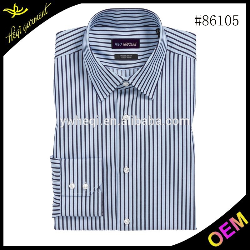 熱い販売の新しい設計の男性の綿のストライプデザインのワークシャツ-プラスサイズシャツ、ブラウス問屋・仕入れ・卸・卸売り