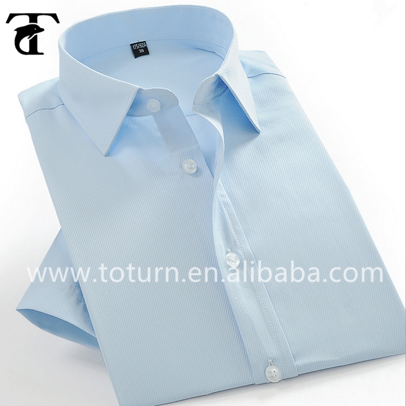 ツイル水色カラードレスシャツメンズシャツプレーンポケットなし-プラスサイズシャツ、ブラウス問屋・仕入れ・卸・卸売り