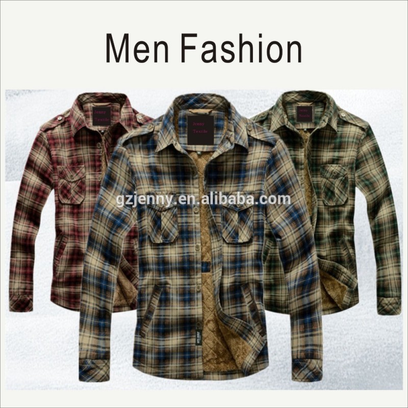 最新のファッションチェックのシャツのデザイン男性のための、 フリースカジュアルシャツの男性-紳士用シャツ問屋・仕入れ・卸・卸売り