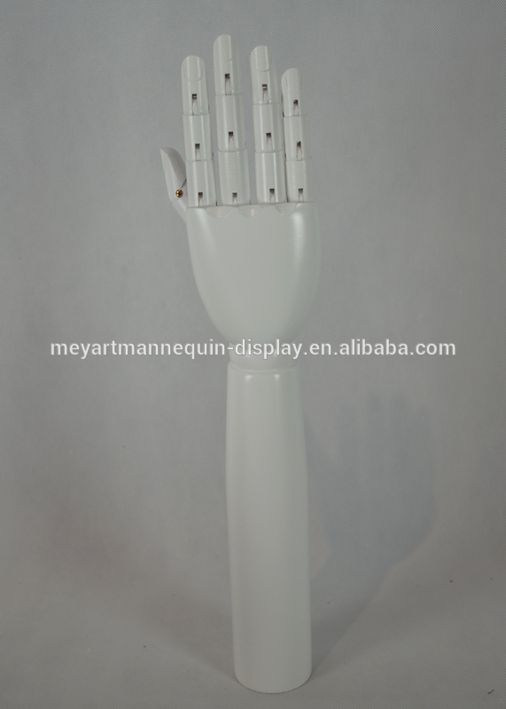 白く塗られたリングディスプレイの手指poseable付きモデル-マネキン問屋・仕入れ・卸・卸売り