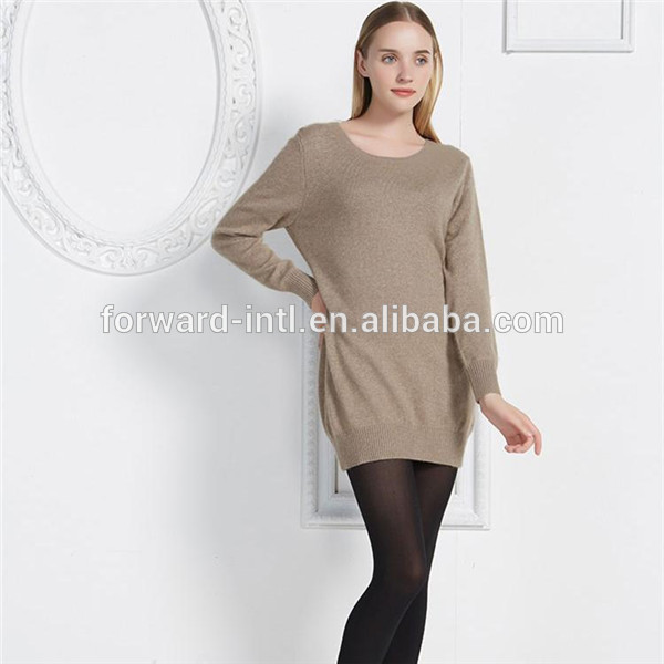 新しいファッションの高品質女性ラウンドネックカシミヤのセーター、 純粋なカシミヤジャンパープルオーバー-セーター問屋・仕入れ・卸・卸売り