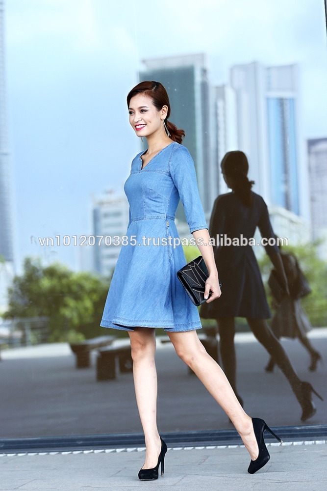 ベトナム高- 品質2015ジーンズの女性のスカート-スカート問屋・仕入れ・卸・卸売り