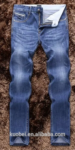 綿100％のファッションヴィンテージブルー色メンズデニムジーンズ安い最新の名のブランドのメンズブルー破れたジーンズ-ジーンズ問屋・仕入れ・卸・卸売り