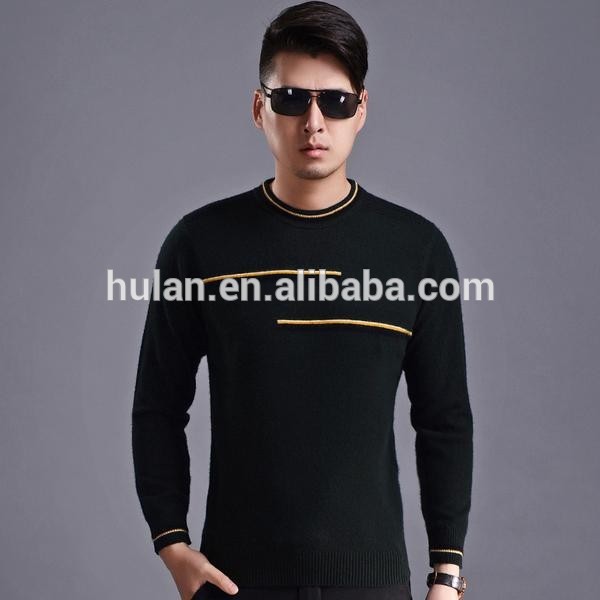 熱い販売のファッション2015ロールネックロングスリーブストライププレーン印刷人プーリーカシミヤのセーター-セーター問屋・仕入れ・卸・卸売り