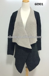 ロングスリーブ重い女性着用カーディガンウールのセーターのデザイン-問屋・仕入れ・卸・卸売り