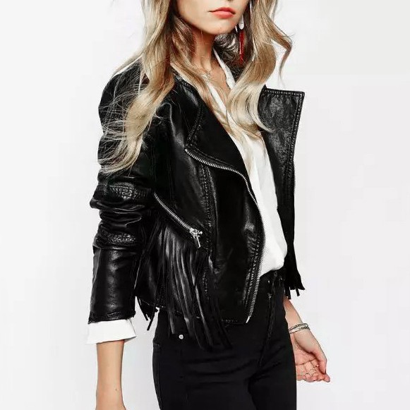 Lj01最新女性服デザイン2016高品質の女性puレザージャケット-ジャケット問屋・仕入れ・卸・卸売り