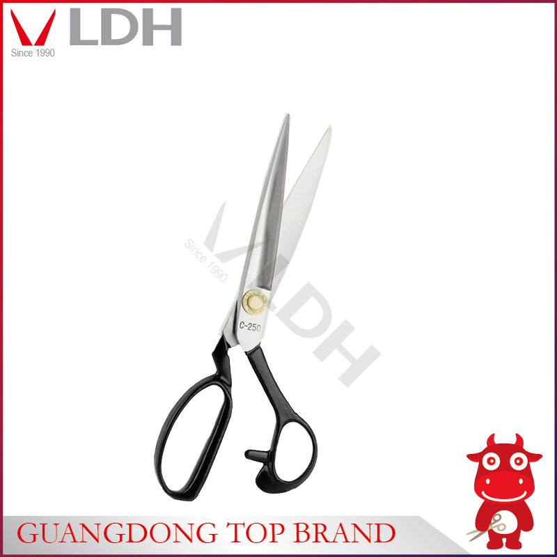 LDH-C250手鍛造とサンドブラスト仕立てScissors10用衣服-裁ち鋏問屋・仕入れ・卸・卸売り