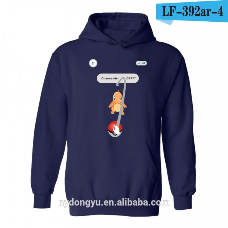 ユニセックス卸売ポケモン行くプリントスウェットシャツ/lyn海軍ポケモン行くパーカー/熱い販売男性と女性パーカー-Tシャツ問屋・仕入れ・卸・卸売り