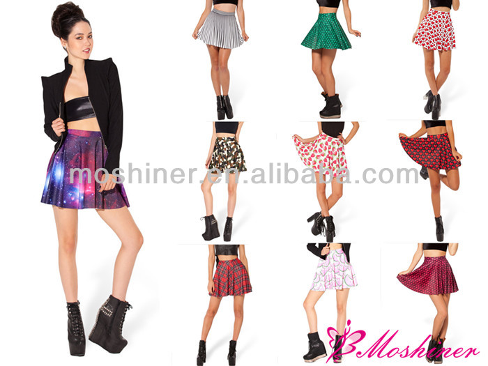 新しい印刷された最新の女性のスカートプラスのサイズのミニドレス卸売-プラスサイズドレス、スカート問屋・仕入れ・卸・卸売り
