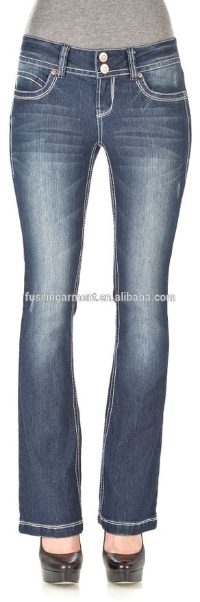 2016新しいスタイル価格ブーツカットファッションジャン用女性卸売-ジーンズ問屋・仕入れ・卸・卸売り