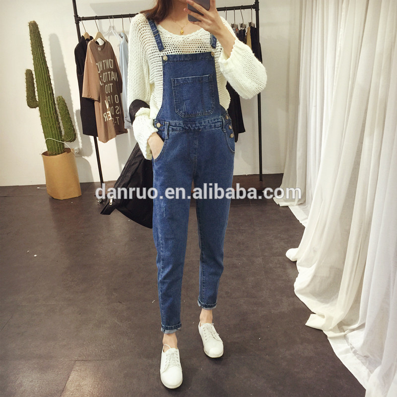 熱い販売の女性のジーンズサスペンダーズボン女の子サスペンダーズボン-ジーンズ問屋・仕入れ・卸・卸売り