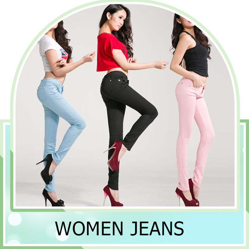 新しいファッションセクシーな女性のジーンズのズボンのズボンキャンディーカラー鉛筆-ジーンズ問屋・仕入れ・卸・卸売り