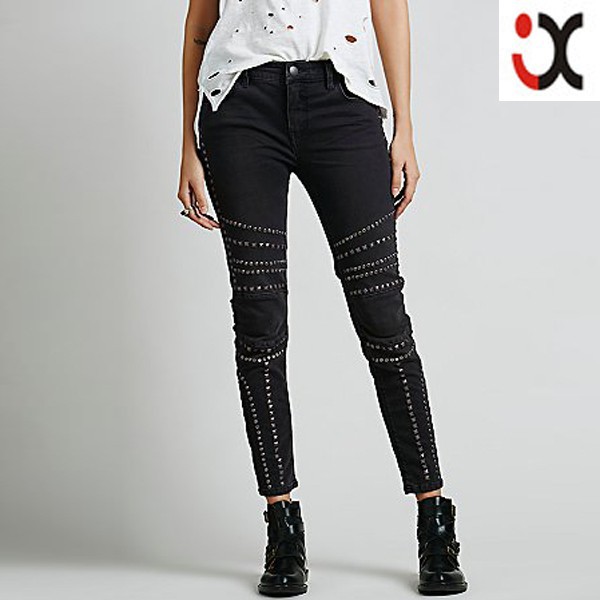 pantalones2015重金属chinajxh117製ジーンズスキニー-ジーンズ問屋・仕入れ・卸・卸売り