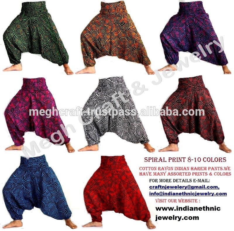 インドのハーレムafganialibabaヨガの男性女性男女兼用ズボンだぶだぶのジプシー自由奔放に生きるヒッピーomのパンツパンツ- 卸売だぶだぶジムパンツ-ズボン問屋・仕入れ・卸・卸売り