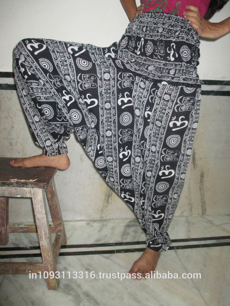 新しいインドアリババハーレムヨガ男性女性孔雀ズボンだぶだぶジプシーヨガハーレムペイント-ズボン問屋・仕入れ・卸・卸売り