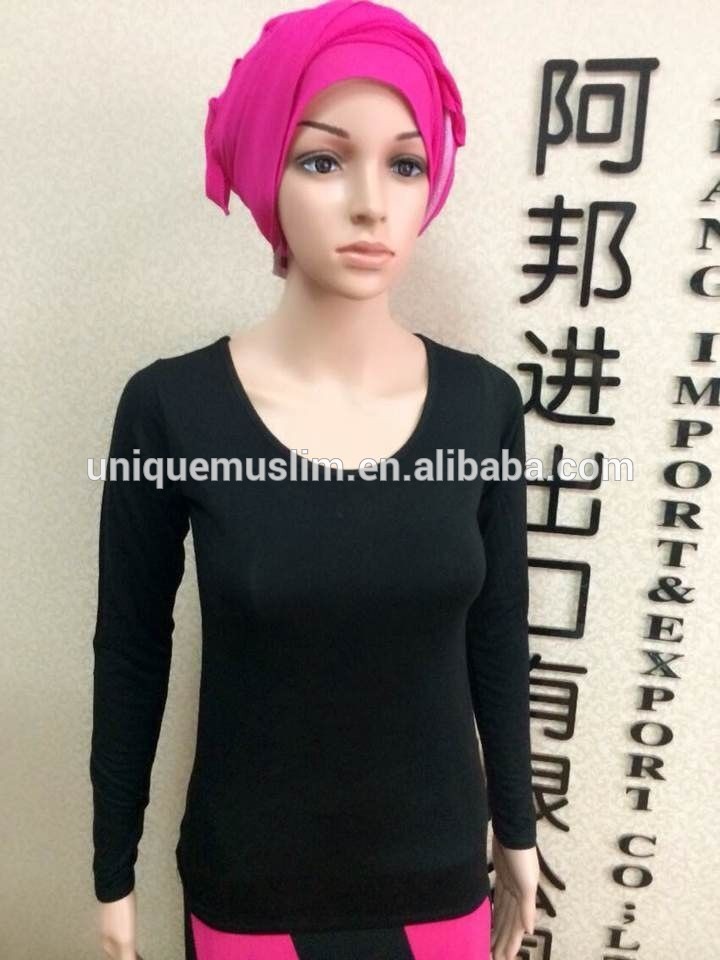 ボディーシャツsl014長いコットンジャージ、 摩耗underscarf半袖の服-Tシャツ問屋・仕入れ・卸・卸売り