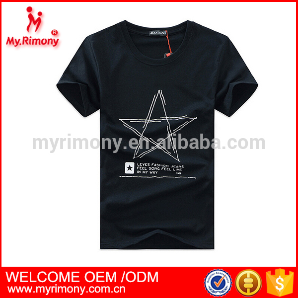 男性のスターグラフィック印刷カスタムプリントtシャツを販売-Tシャツ問屋・仕入れ・卸・卸売り