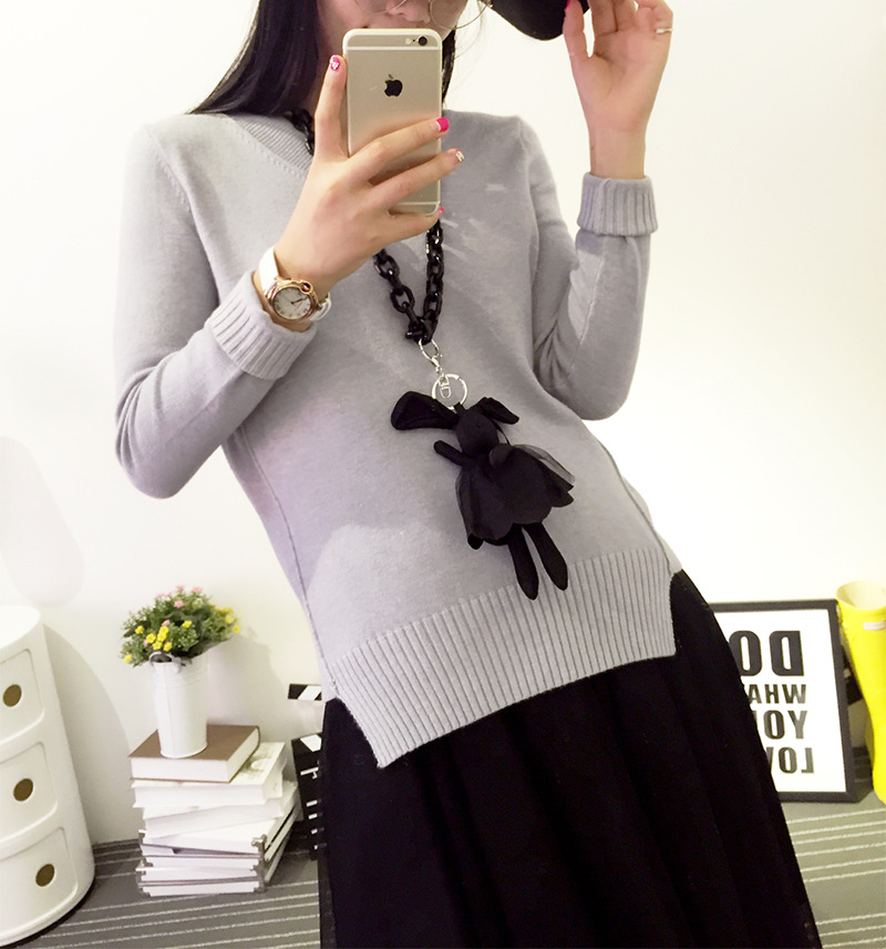 新しいデザイン韓国ウールニットセーター用ファッション女の子-セーター問屋・仕入れ・卸・卸売り