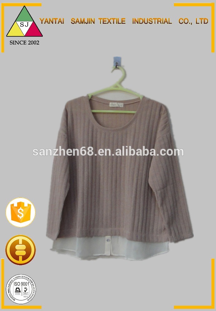 女の子の服卸売価格ラウンドネックロングスリーブシャツ中国輸入は服女性服2016-プラスサイズシャツ、ブラウス問屋・仕入れ・卸・卸売り
