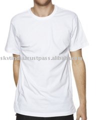 GOTSの証明の白い有機性メンズTシャツ-Tシャツ問屋・仕入れ・卸・卸売り