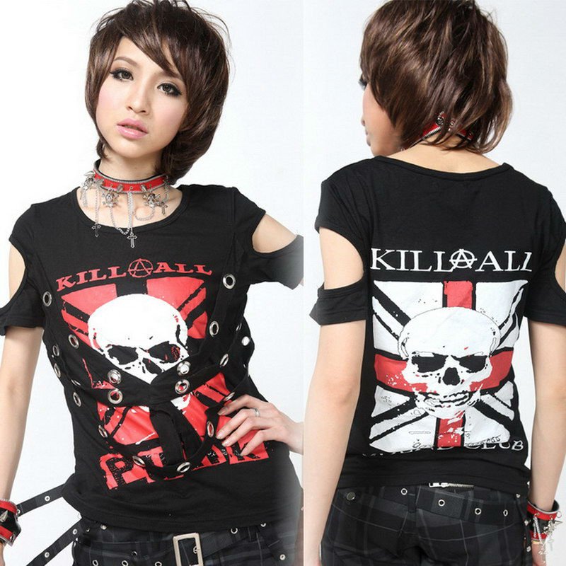 パンクビジュアル系岩71210ティーチェーンt- シャツ-Tシャツ問屋・仕入れ・卸・卸売り