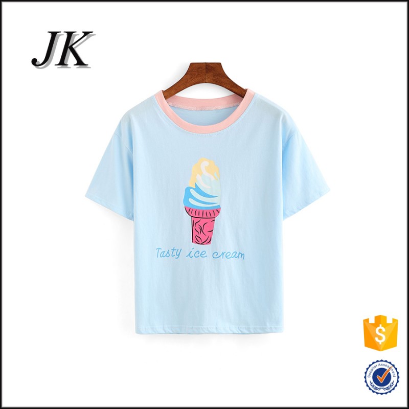 2016新しいスタイル中国メーカーsublimationblank tシャツ価格用中国、オーバーサイズtシャツのための女の子-Tシャツ問屋・仕入れ・卸・卸売り