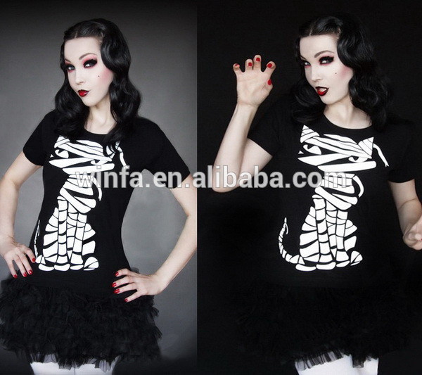 現代的なプロモーションモーダル綿の女性t- シャツの印刷-Tシャツ問屋・仕入れ・卸・卸売り