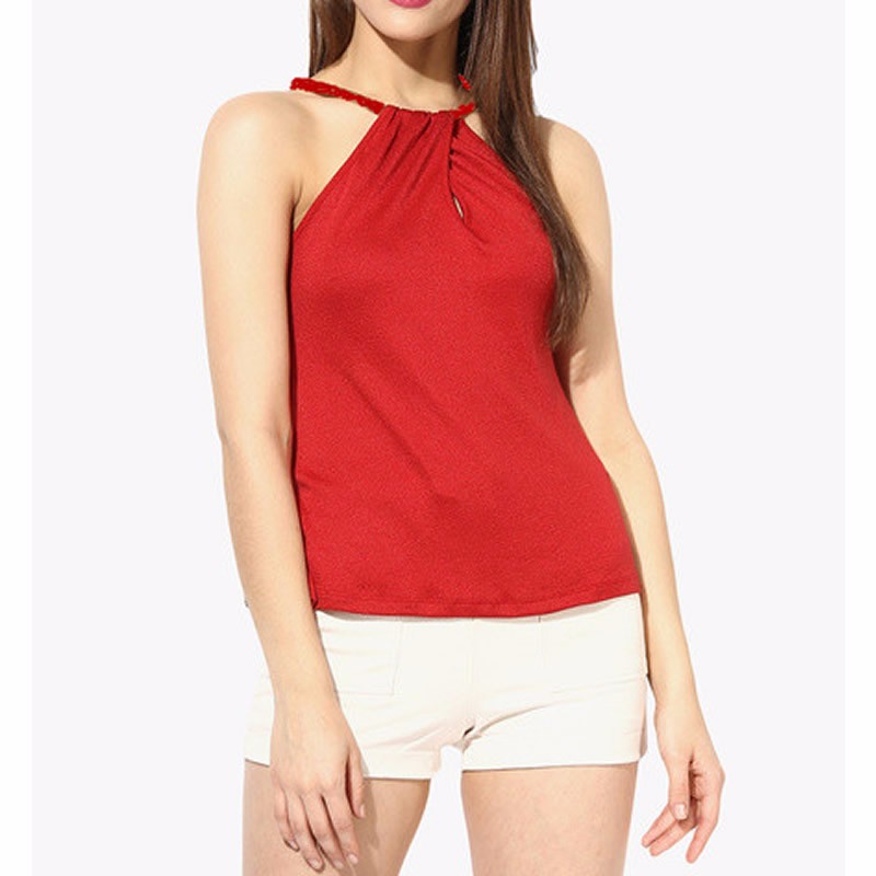 ホット販売セクシーなノースリーブの女性トップ、ノースリーブトップブラウス&トップス用女性-プラスサイズシャツ、ブラウス問屋・仕入れ・卸・卸売り