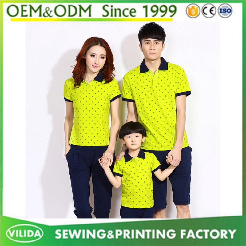 カスタムメイドおしゃれな綿100%親子服装ブランクスポーツポロtシャツ-Tシャツ問屋・仕入れ・卸・卸売り