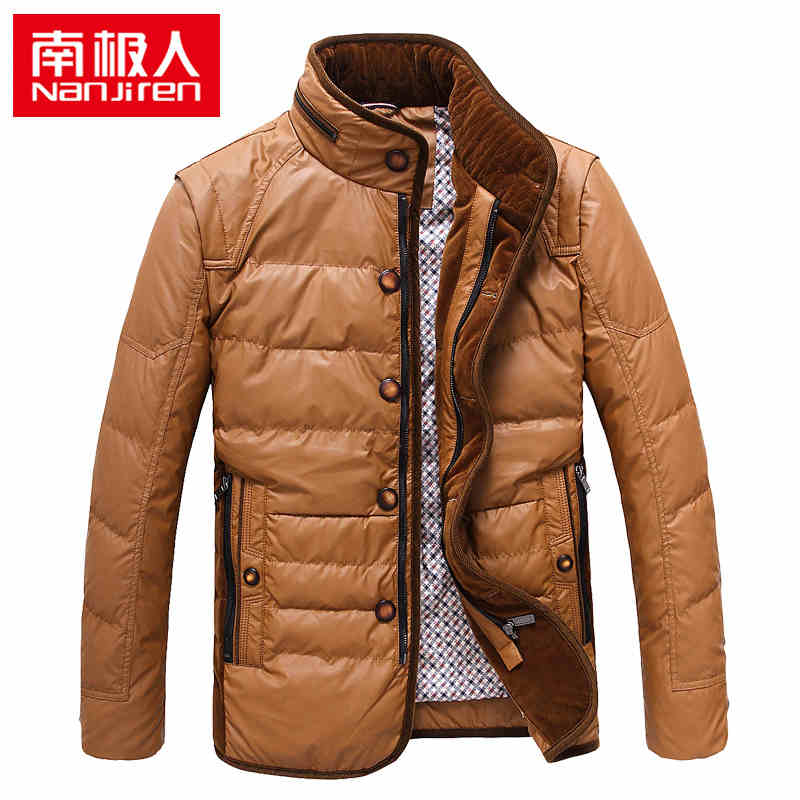 ダウンジャケットショートnanjiren肥厚スタンドカラースタイル2014年明るい色のために新シリーズ青少年のジャケットメンズ-その他アパレル問屋・仕入れ・卸・卸売り