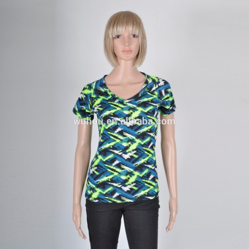 女性のカスタムフル印刷フィットネスsoftextile tシャツ-Tシャツ問屋・仕入れ・卸・卸売り