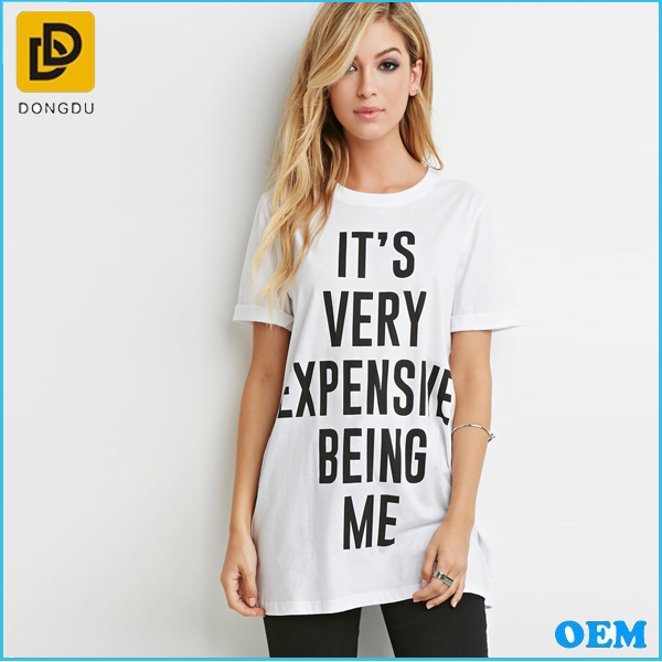 2016stlish高品質綿100%o- ネック安い卸売緩いt- シャツパターン付き-Tシャツ問屋・仕入れ・卸・卸売り