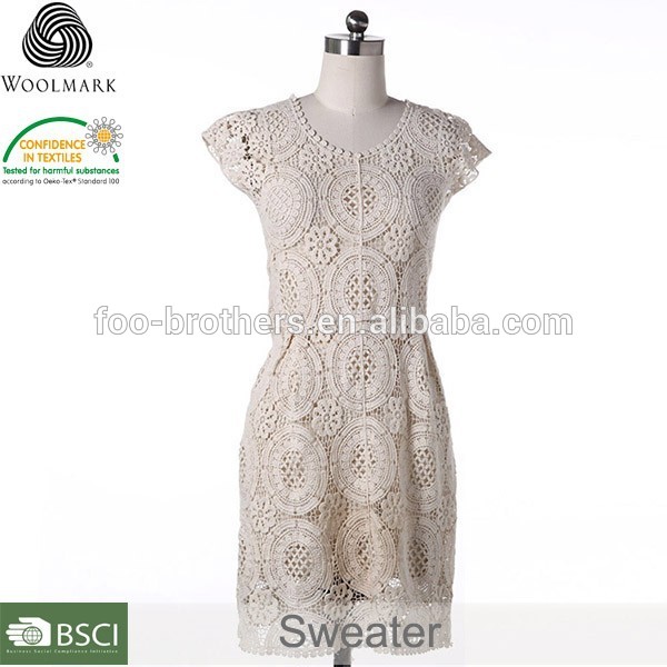 かぎ針編みのセーターのパターンを好む夏のドレス、 女の子のためのウールのセーターのデザイン-セーター問屋・仕入れ・卸・卸売り