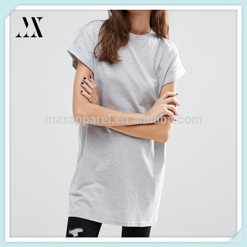 2016新製品卸売クルーネックtシャツのための女性100%綿延縄シャツでoem-Tシャツ問屋・仕入れ・卸・卸売り