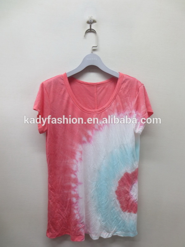 レディースfanshion TIE-DYE tシャツ2016-Tシャツ問屋・仕入れ・卸・卸売り