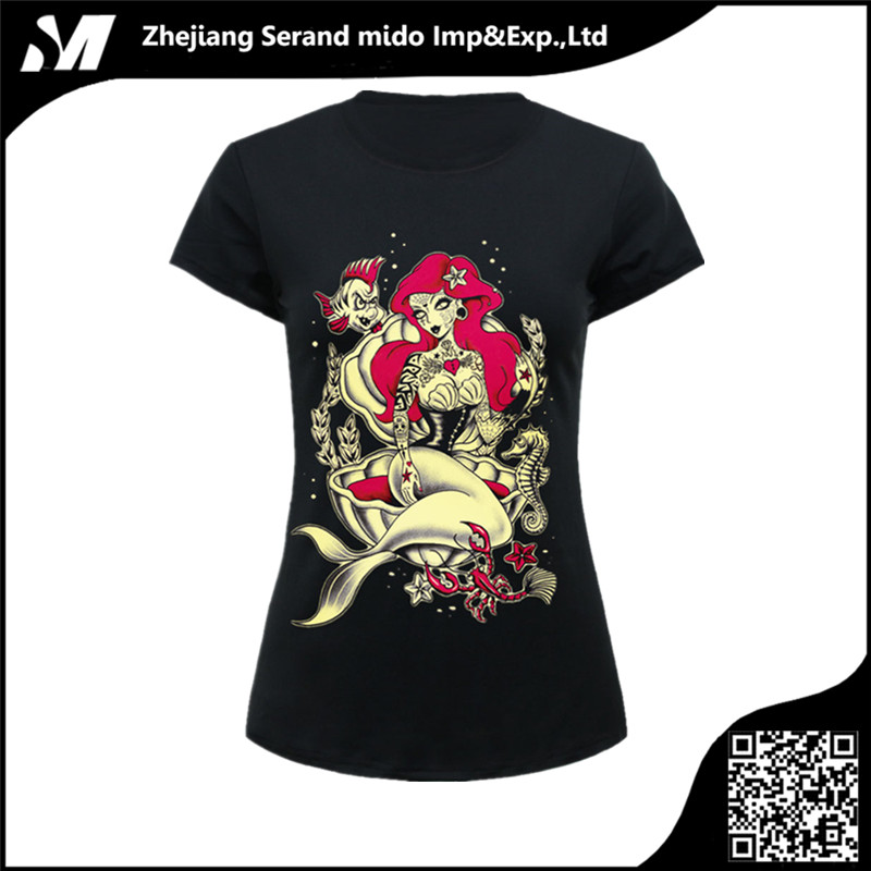 ホット販売スリムフィットデザイン女性3d tシャツ-Tシャツ問屋・仕入れ・卸・卸売り