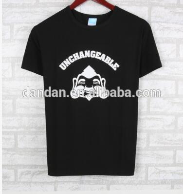 コーマとリング紡績綿半袖黒tシャツ-Tシャツ問屋・仕入れ・卸・卸売り