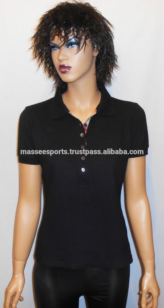 女性のためのスリムフィットポロシャツ-Tシャツ問屋・仕入れ・卸・卸売り