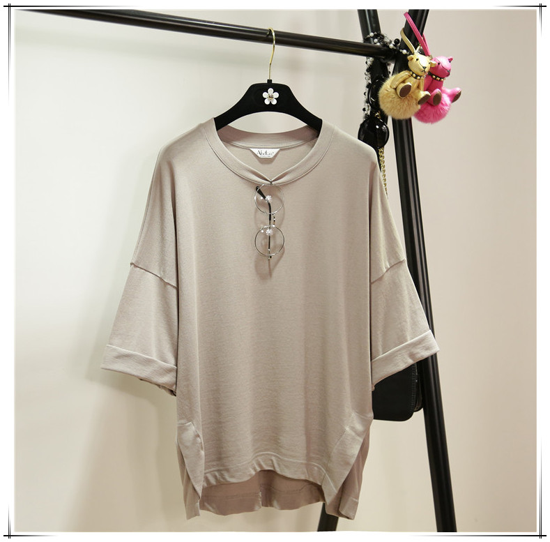 ホット販売スタイル空白純粋な色快適な女性tシャツ-Tシャツ問屋・仕入れ・卸・卸売り