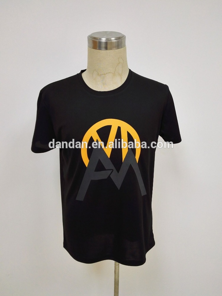 カスタムプラスチゾル印刷ラウンドネックtシャツのための男性-Tシャツ問屋・仕入れ・卸・卸売り
