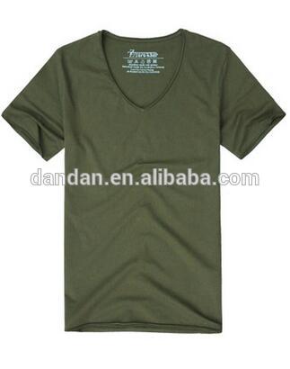 メンズコットンvネックカスタム高品質tシャツ-Tシャツ問屋・仕入れ・卸・卸売り