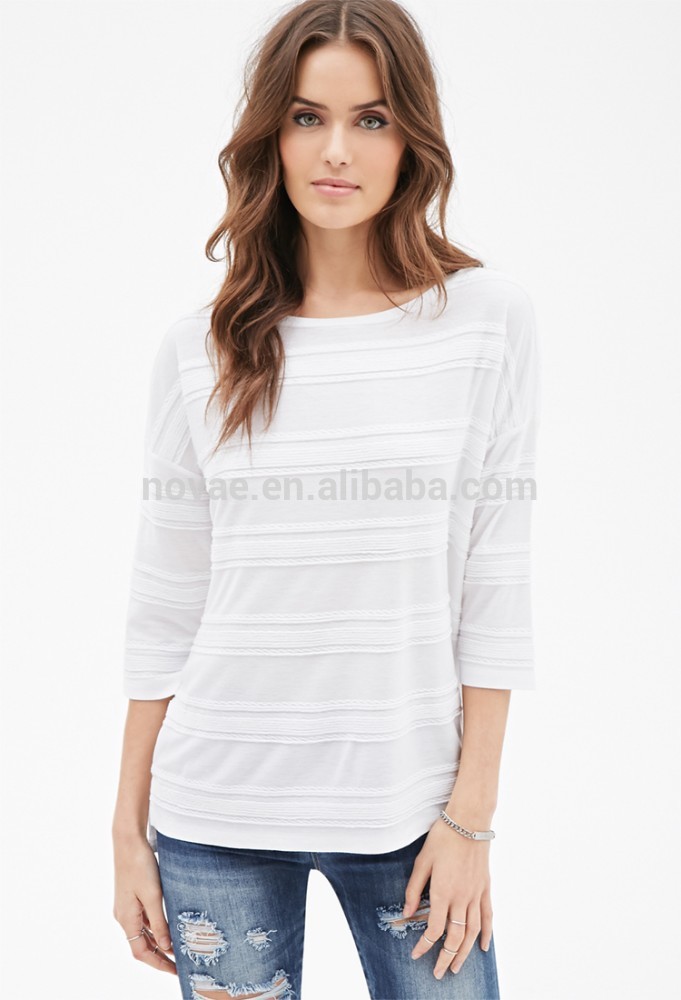 最新2015100％リングは綿紡績のt- シャツアメリカンアパレル白tシャツ女性ブラウストップスティー-Tシャツ問屋・仕入れ・卸・卸売り