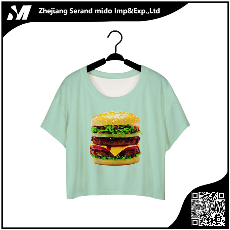夏卸売hanburgデザインショートスリーブ女性tシャツ-問屋・仕入れ・卸・卸売り