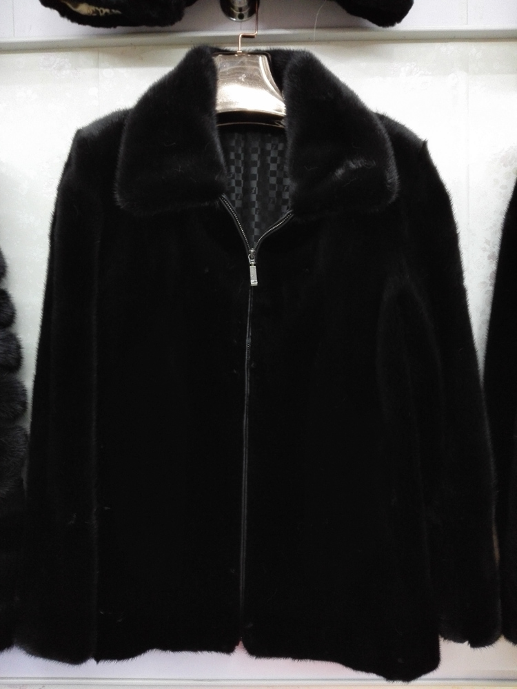 人気のある男性の暖かく黒いミンクの毛皮のコート/新しいデザイン-ベスト問屋・仕入れ・卸・卸売り