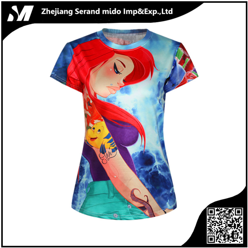 3d印刷女性の女性tシャツ半袖-Tシャツ問屋・仕入れ・卸・卸売り